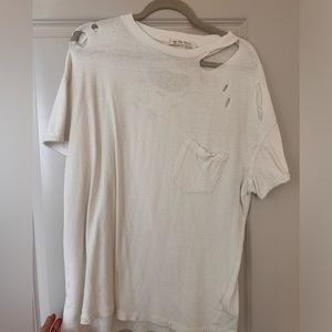 Free people baggy vintage hole t shirt